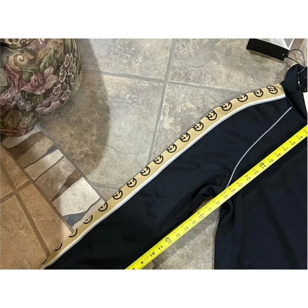Men's Gucci GG ribbon oversized technical jersey, track, jacket, size XL